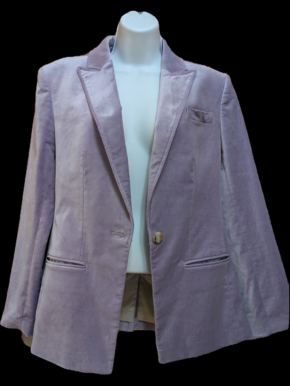J. Crew Lavender Velvet Single-Button Blazer